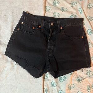 Levi’s Women's Black Denim Shorts